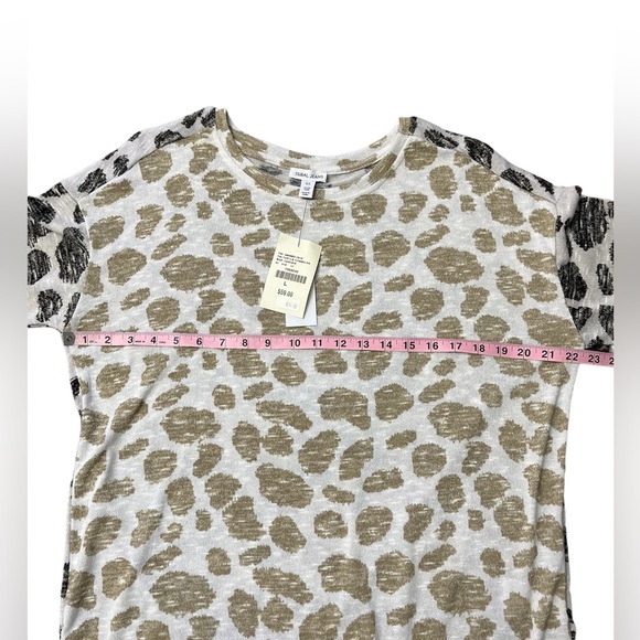 Tribal Jeans lightweight crewneck sweater relaxed fit large cashew black knit - Picture 12 of 14